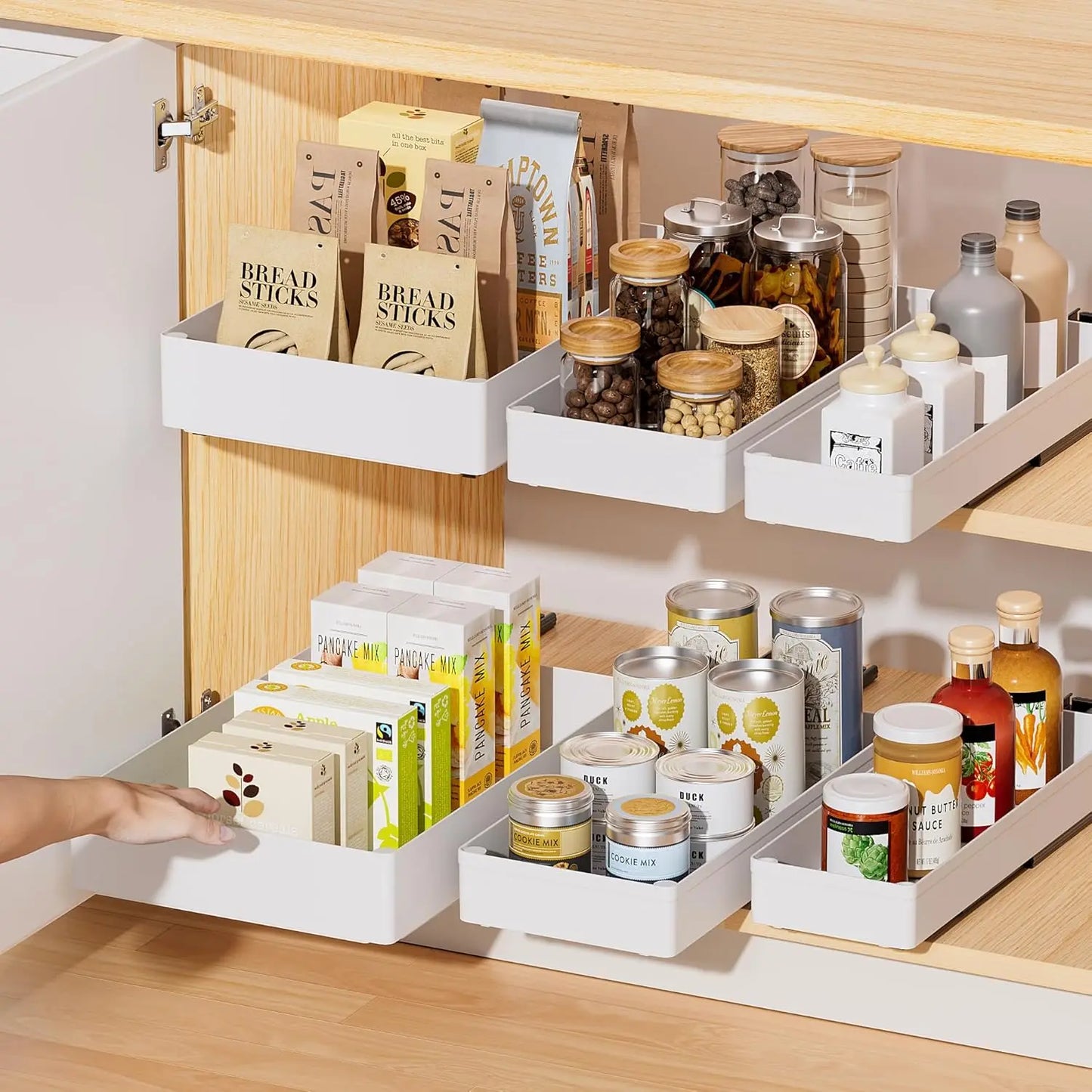 Deep Pull Out Drawers for Cabinets Slide Out Drawers for Kitchen Cabinets Bathroom Cabinet