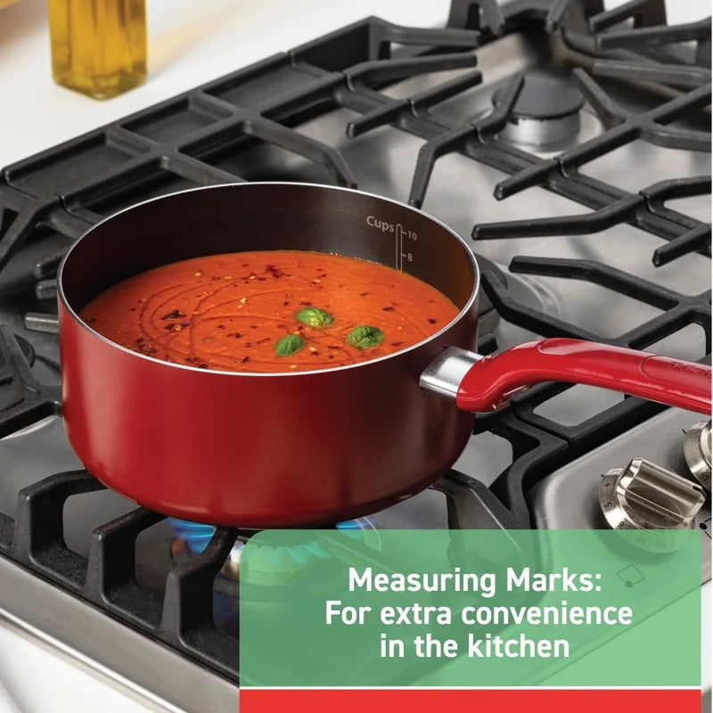 Cookware Set Pots Pans with Thermo-Spot Indicator Dishwasher Safe Vented Lids