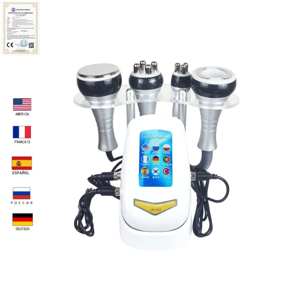Cavitation Body Slimming Machine Beauty Device Facial Massager Skin Tighten Face Lifting Vacuum Suction