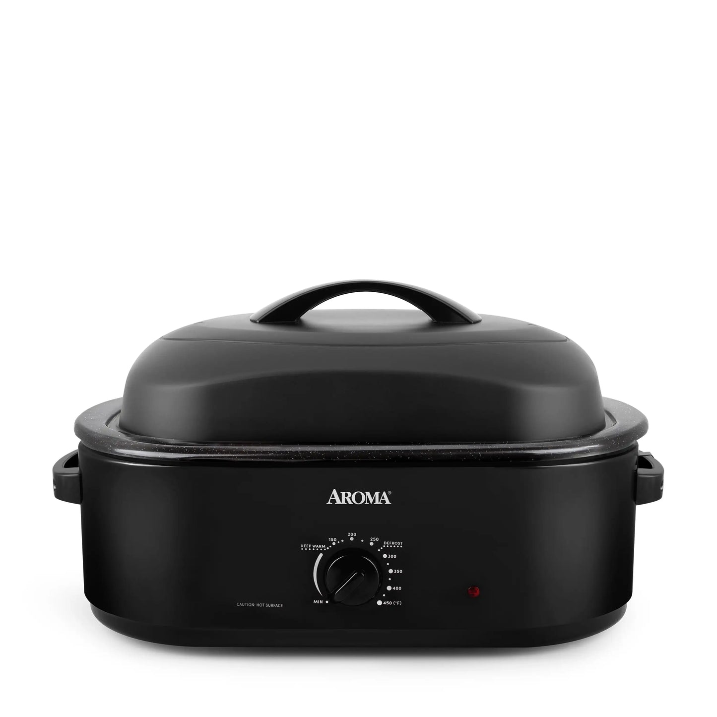 Aroma® 18Qt. Electric Roaster Oven with High Dome Lid, 8X Bonded Granite Enamel, New-Red (ART-718RH)
