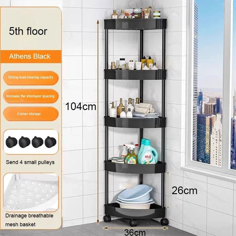Kitchen Storage Organizer Bathroom Corner Cabinet