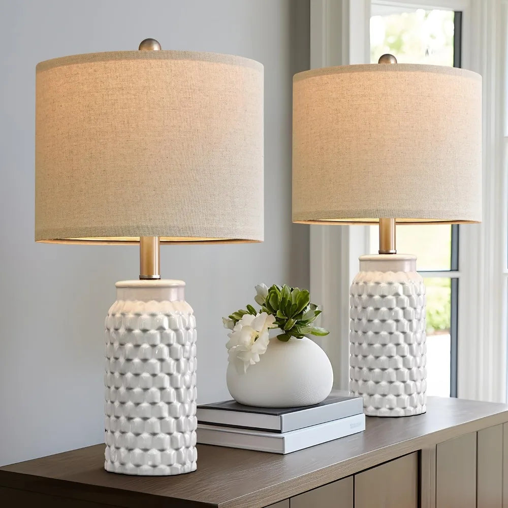 Bedroom Decor Farmhouse Table Lamp for Living Room Office Dorm