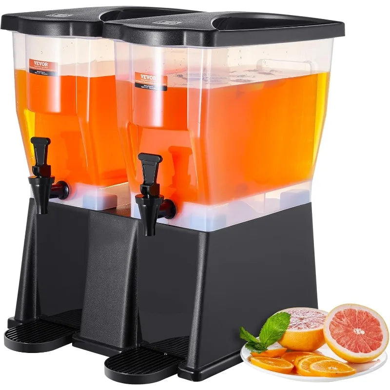 Dispensers for Parties, with Stand Spigot Lid, Iced Tea Lemonade Juice Water Dispenser
