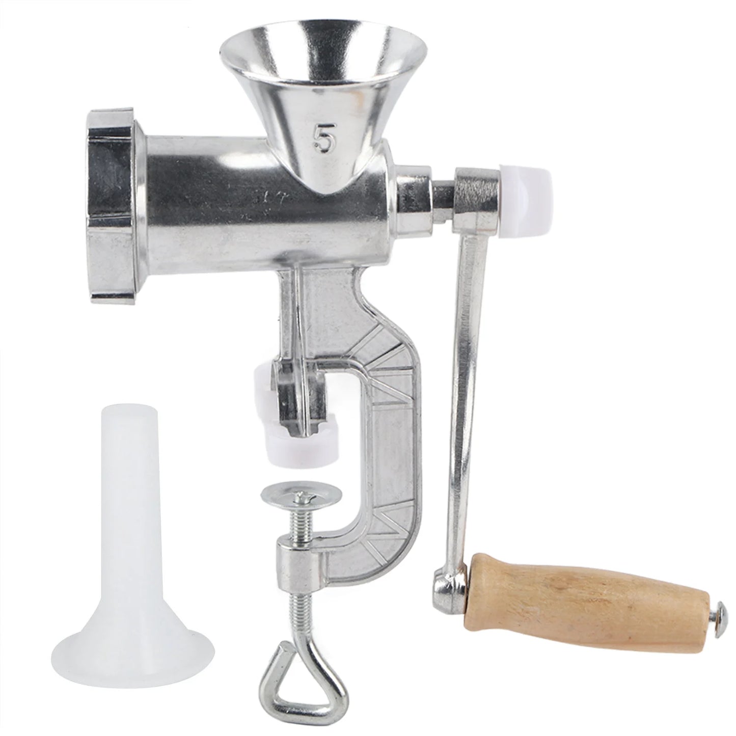 Grinding Machine Household Aluminum Alloy Manual Sausage Meat Grinder Pepper Spice Grinding Machine Kitchen Tool Manual Grinder