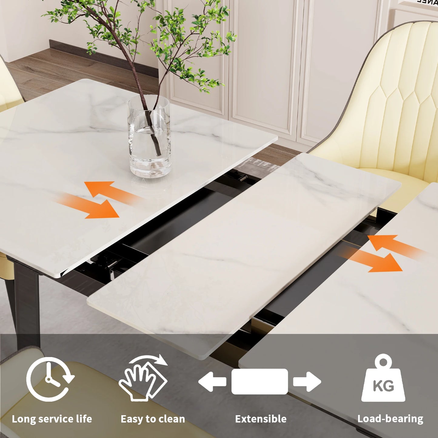 Kitchen Extendable Dining Table Stretchable