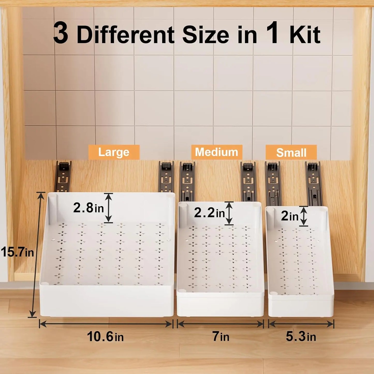 Deep Pull Out Drawers for Cabinets Slide Out Drawers for Kitchen Cabinets Bathroom Cabinet