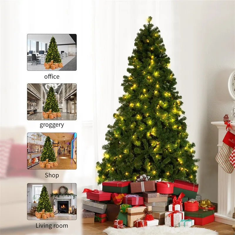Christmas Tree Green Large Christmas Trees Christmas Outdoor Decoration New Year Home Party Scene Home Decoration 2024