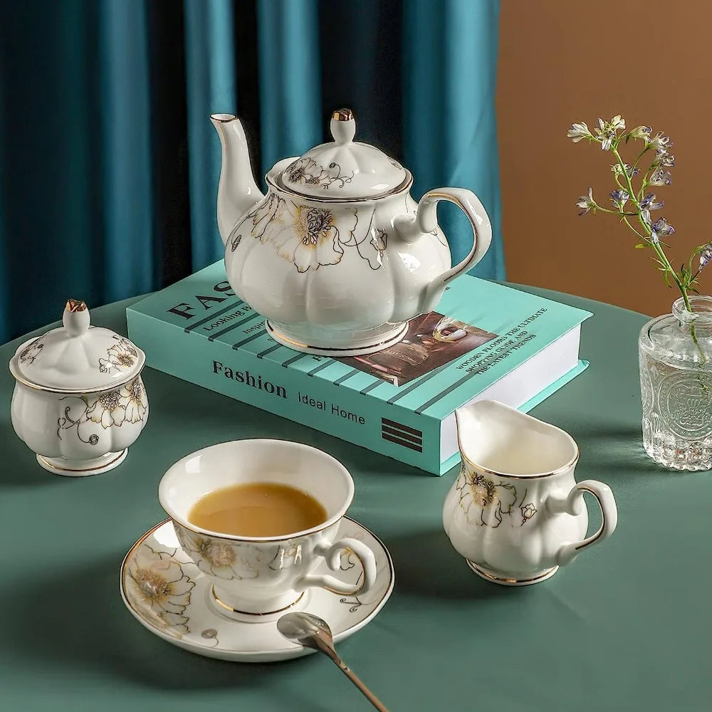 Matcha Set Tea Set 22 Pieces Ceramic Coffee Tea