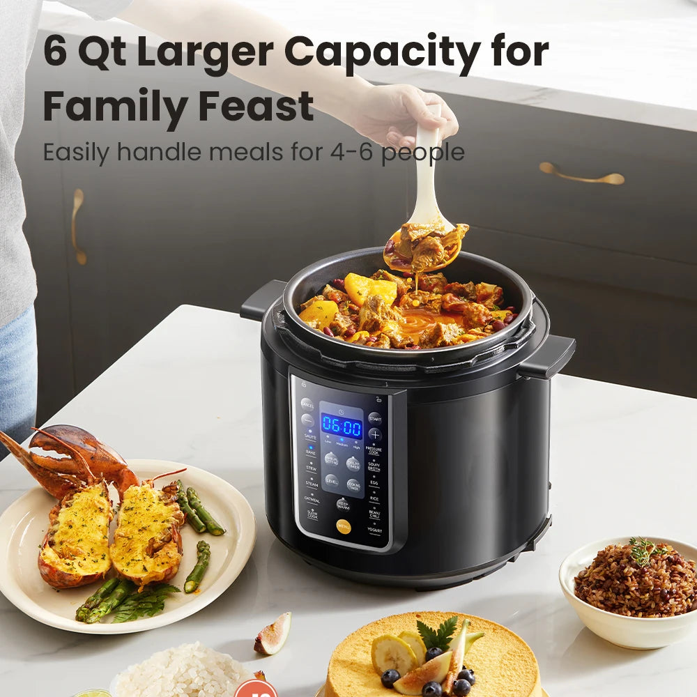Electric Pressure Cooker 13 Presets Instant Multi Cooker Olla de Presion Slow Rice Cooker Non-Stick Pot