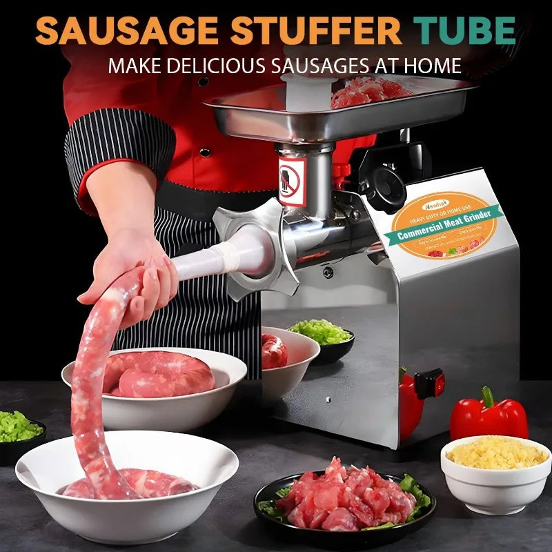 Commercial Meat Grinder, Electric Meat Grinding Machine, Heavy Duty Industrial Meat Mincer