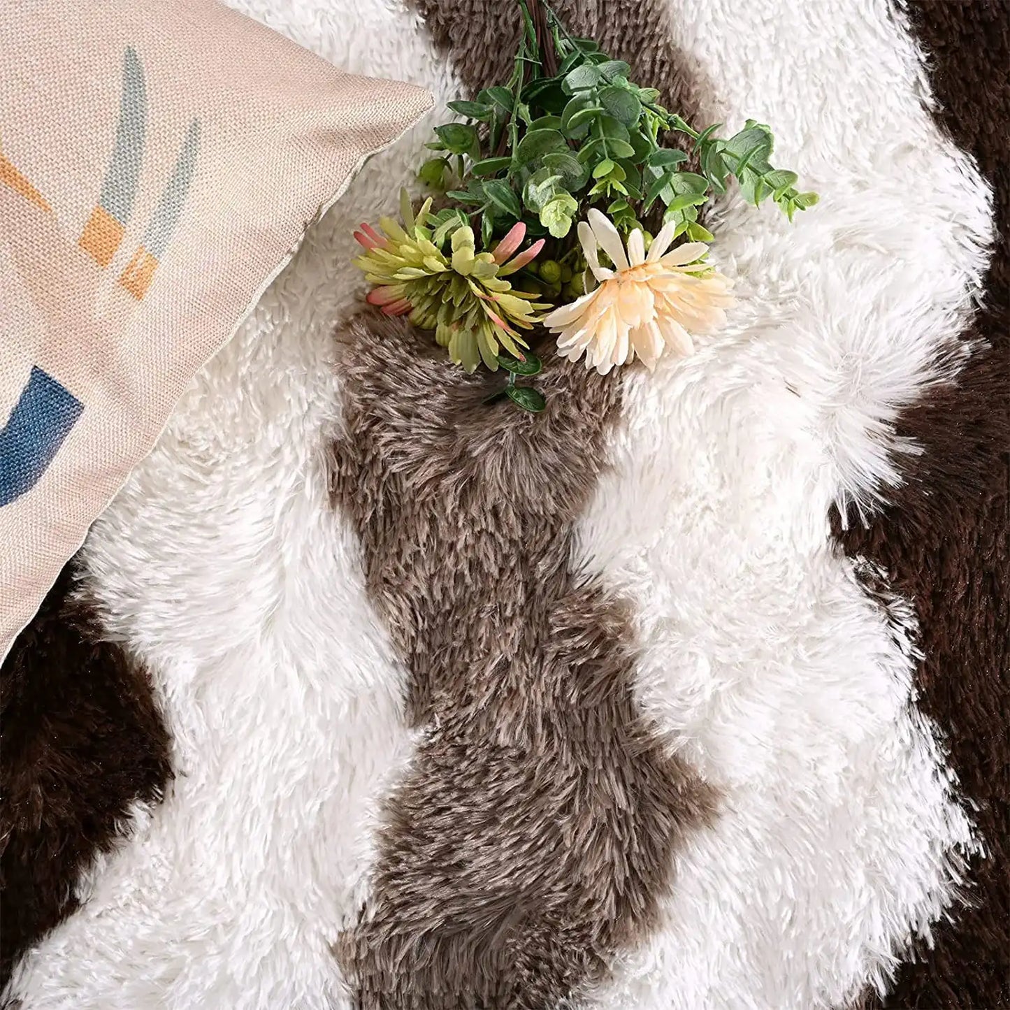 NOAHAS Soft Shaggy Rugs Plush Area Rugs for Living Room Bedroom Fluffy Carpets Home Decor