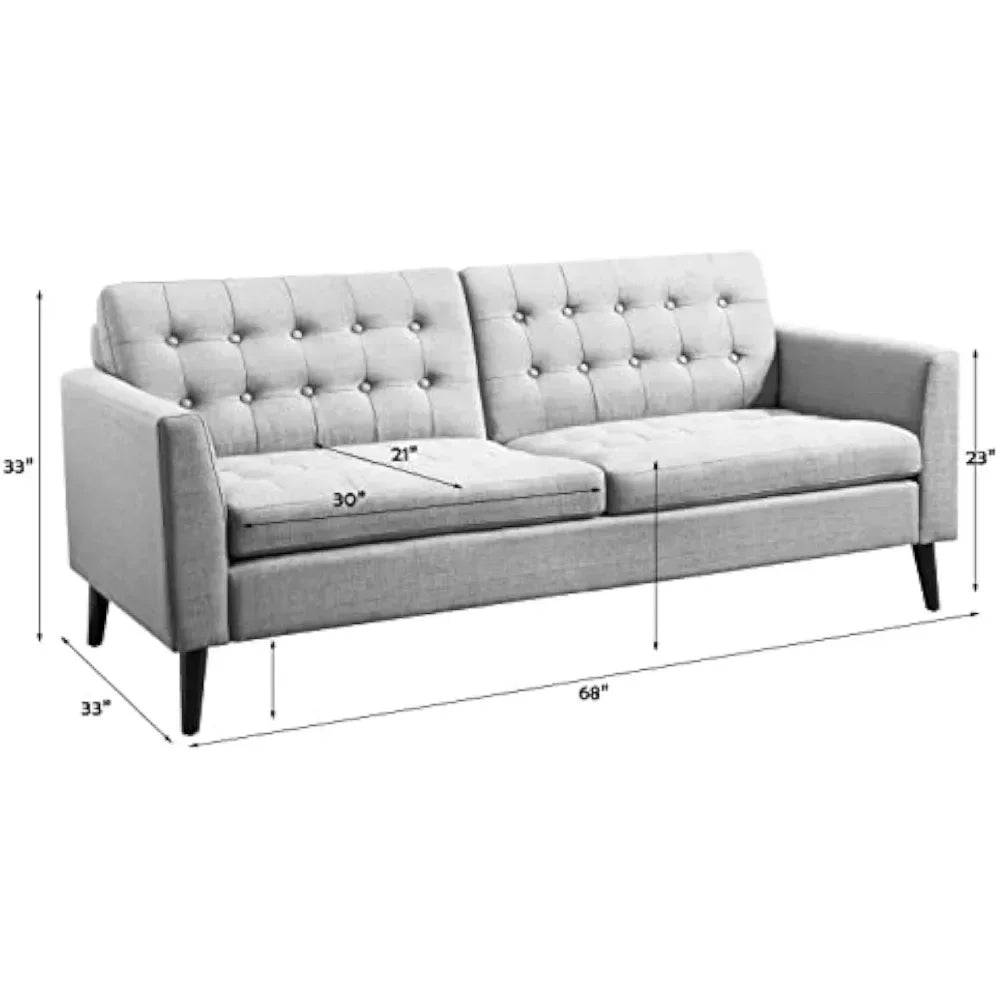 Furniture Sofa in a Box Small Area Couches for Living Room, Standard, Beige , loveseat sofa