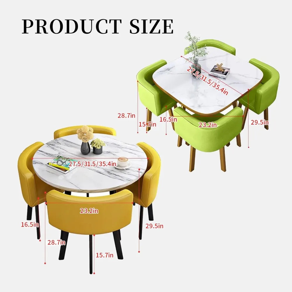 Round Dining Table Set,Kitchen Dining Table Set, Simple Small Round Table, Round Conference Table,