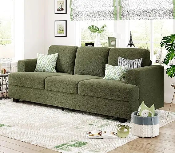 Couch for Living Room, Comfy Cloud Couch with Thick Cushion and Wide Armrest, Home Sofa Living Room