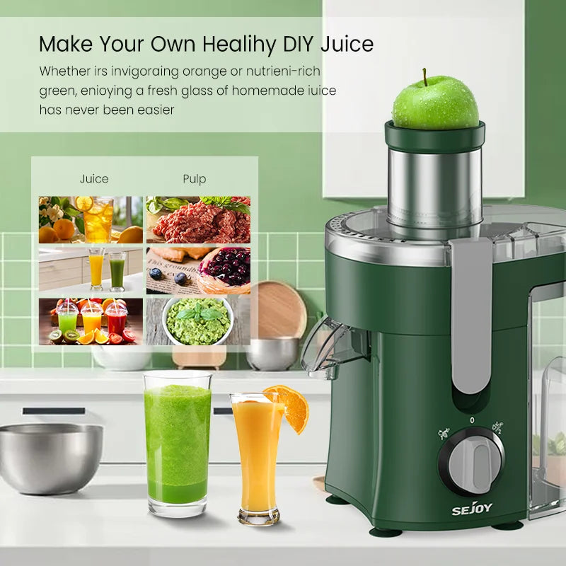 Juice Extractor Machine Multiple Safety Features Easy Operation Centrifugal Extractor Speed Adjustable