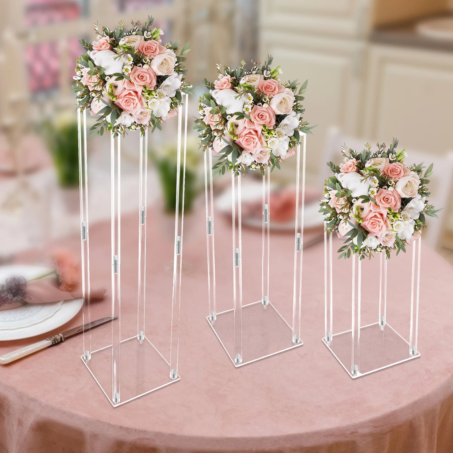 Acrylic Vase Wedding Flower Home Decor