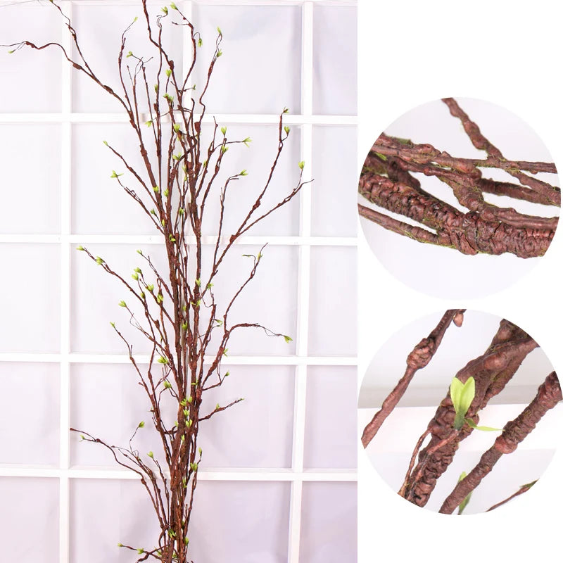 Plastic Branches Liana Fake Tree Twig Wall Hanging Kudo Artificial Plants Vine Home Garden Decoration