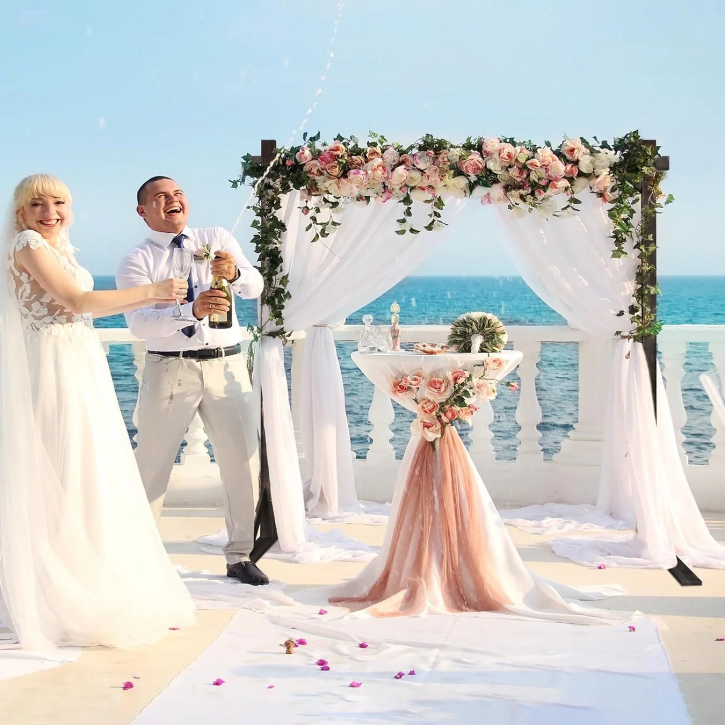 Rustic Wedding Arches for Indoor Proposal Party