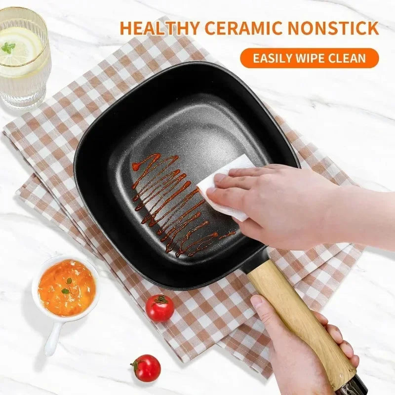 Hot Pot Electric Cermic Glaze Frying Pan Portable Travel Cooker Dual Power Control Cooking Appliances