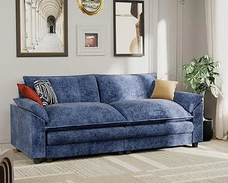 Modular Oversized Sectional Sofa Couch, Modern Wide Arm L-Shaped Couch, Sleeper Sofa