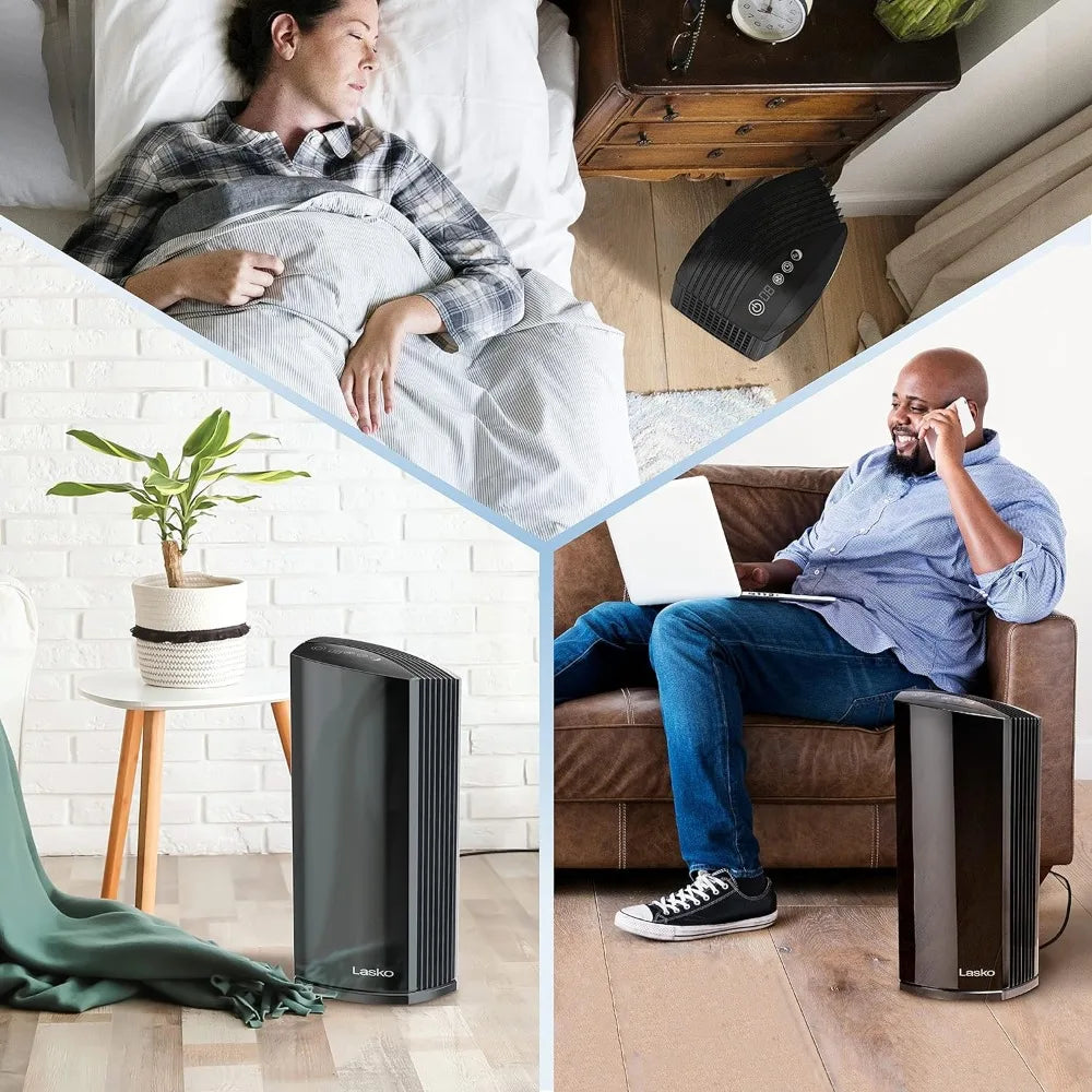 Smart Air Purifier with True HEPA Filter, Works with Alexa –Removes