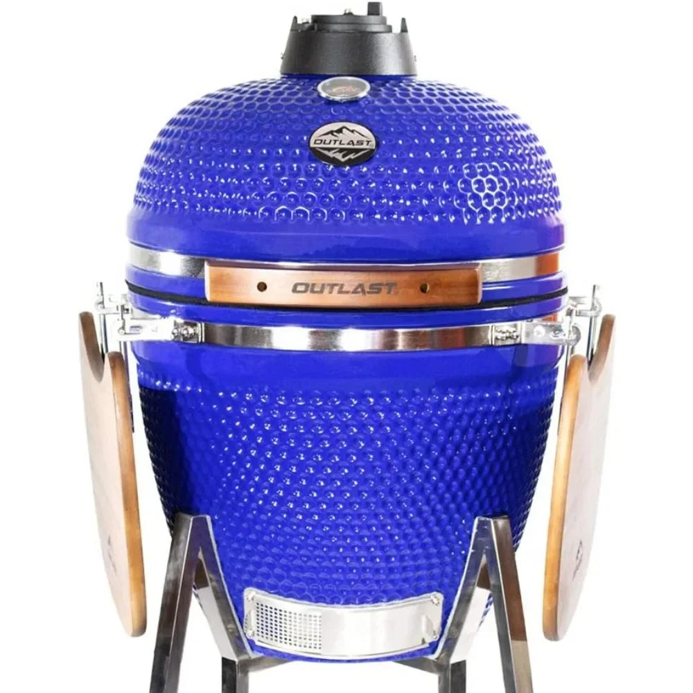 22" Large Ceramic Kamado Barbecue Charcoal Grill