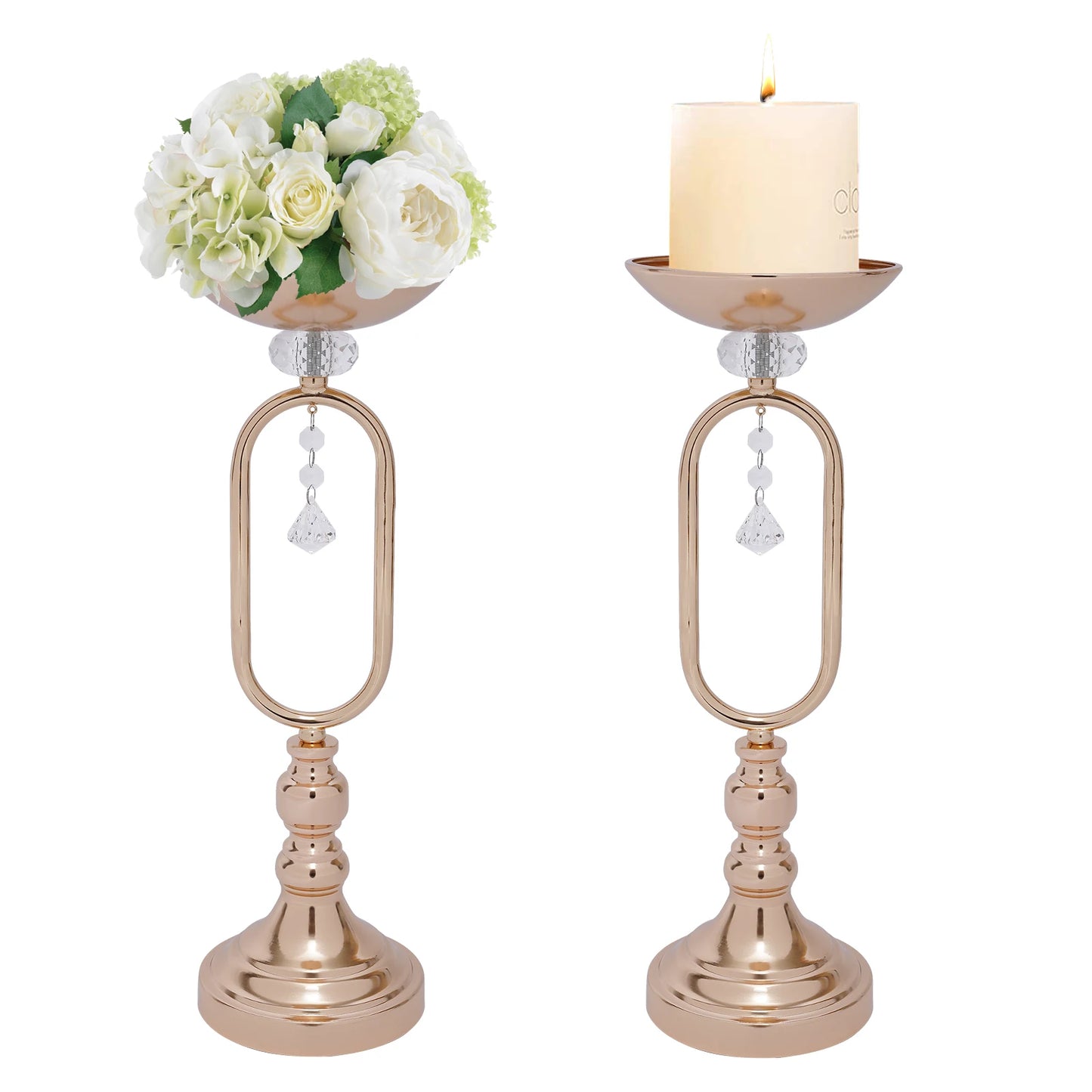 Gold Vases for Centerpieces Candle Stand for Living Room and   wedding  Decorations