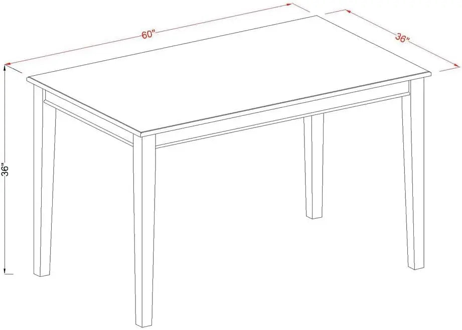 East West Furniture 7 Piece Counter Height Set Consist of a Rectangle Wooden Table and 6 Faux Leather