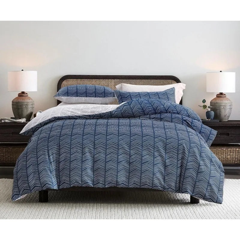 Duvet Cover Set 600 Thread Count Cotton Bedding Set