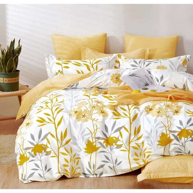 Duvet Cover Set 600 Thread Count Cotton Bedding Set