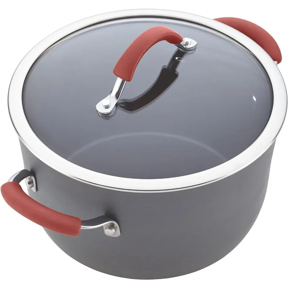 Rachael Ray Cucina Hard Anodized Nonstick Cookware Pots and Pans Se