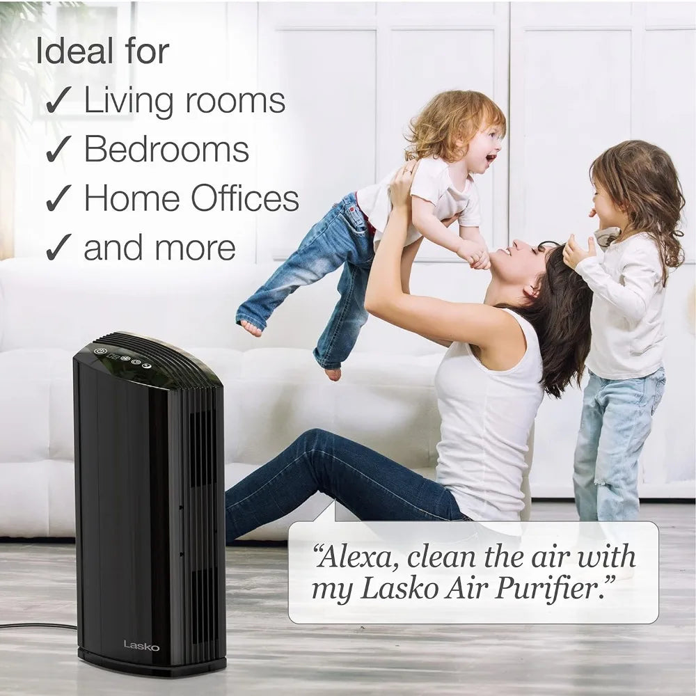 Smart Air Purifier with True HEPA Filter, Works with Alexa –Removes