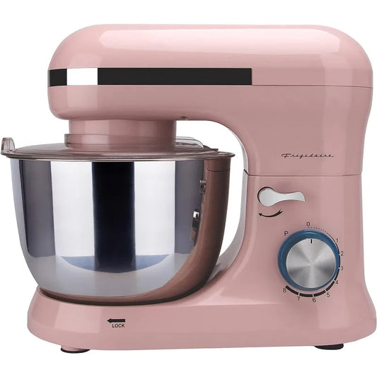 Retro Stand Mixer (Pink), used to mix seasonings, adjust food, kitchen mixer 4.75 quart