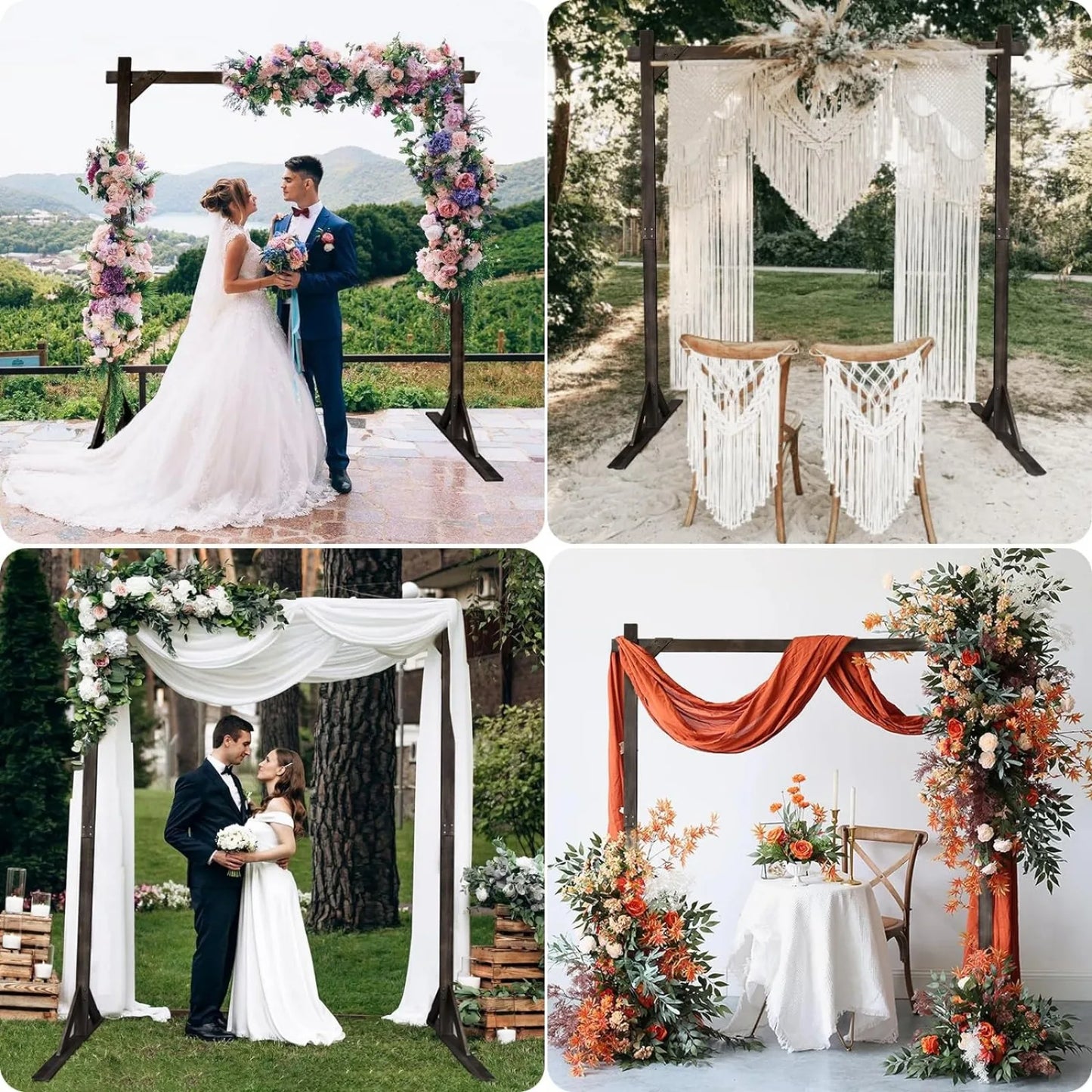 Rustic Wedding Arches for Indoor Proposal Party