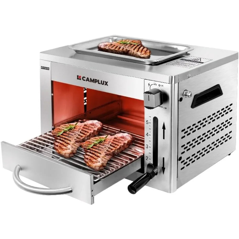 Propane Infrared Steak Grill,1600℉ Fast Efficient Heating Outdoor Portable Gas Grill