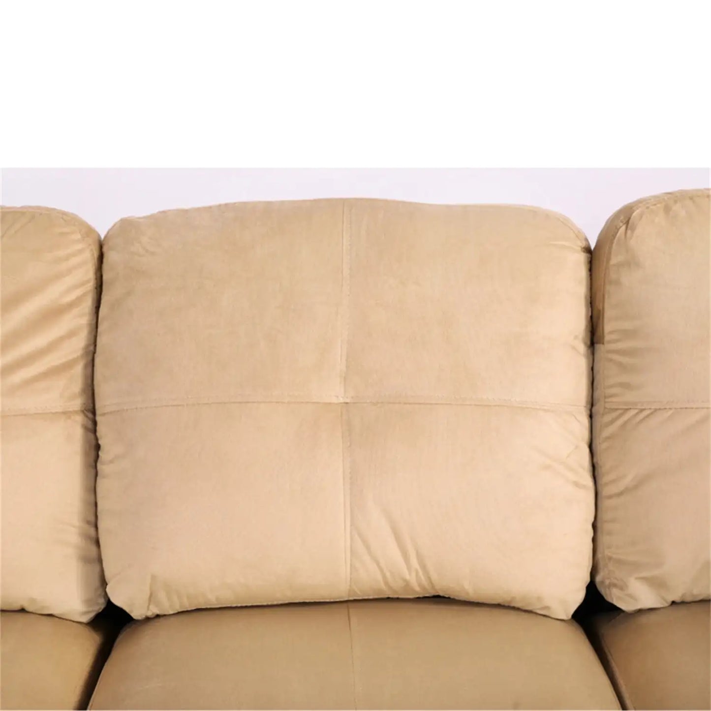 Sectional Sofa Couch Living Room Furniture Sets Modern L Shaped Sectional Sofa Set Beige and Brown