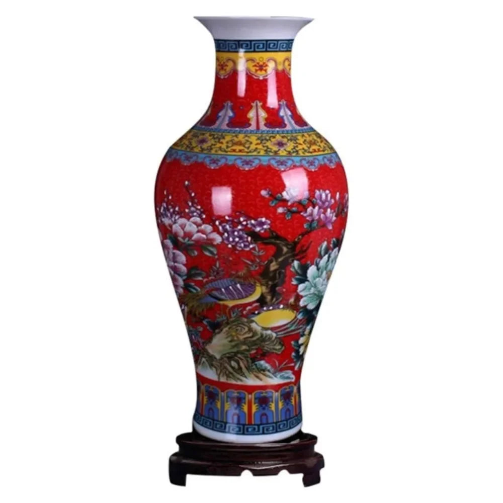 Vase Large Fishtail Ceramic Floor Vase Home Decorations Decor Garden Free Shipping