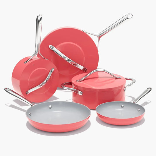 Ceramic Cookware Set Nonstick Pots and Pans Set 8-Piece - Cookware,