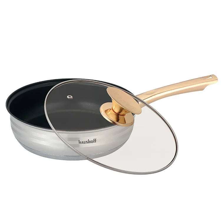 Household l Thickened Double Ear Soup Pot Flat Bottomed Pots and Pans Set Nonstick Cooking Pots