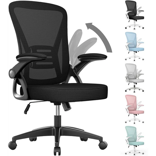 Ergonomic Office Chair, Mid-Back Computer Chair with Adjustable