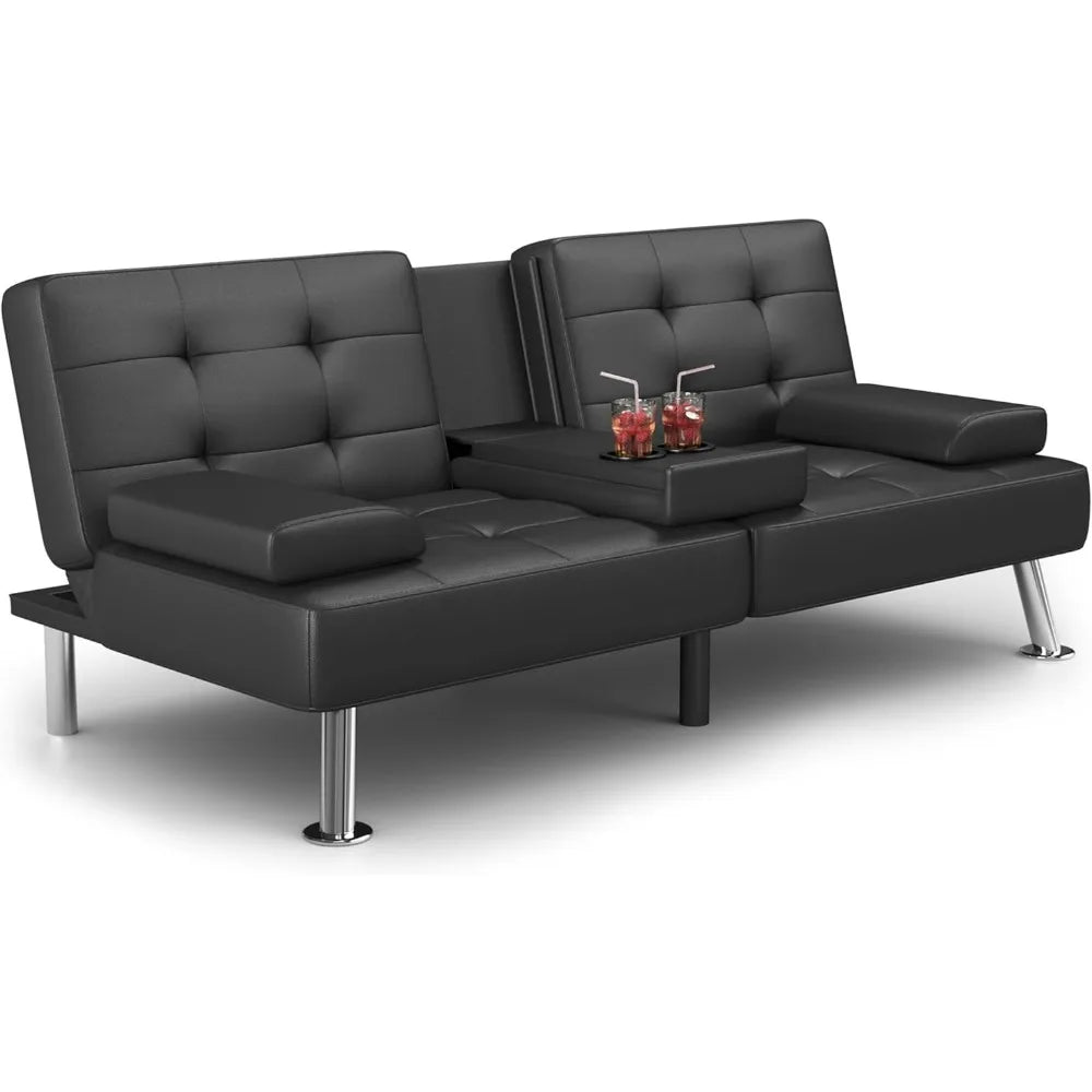 Metal Legs Recliner Sofa Living Room Black Sofa set Furniture for Living Room