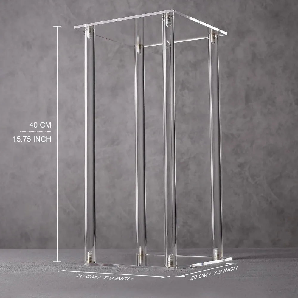 Tall Vases for Wedding Event Party Props Set of 10 Clear Pedestal Wedding Table Decoration