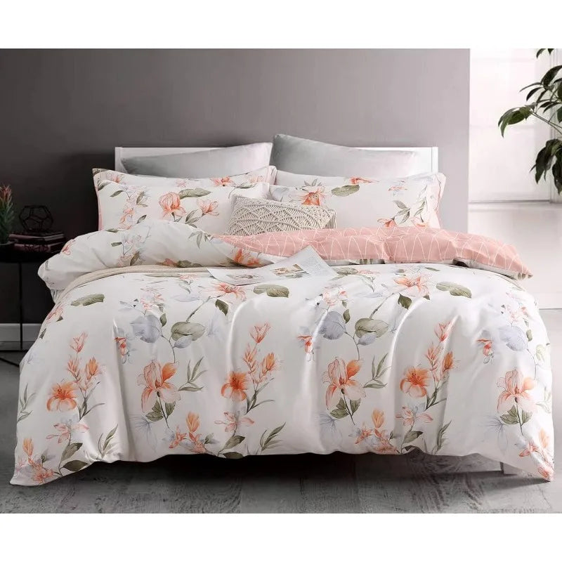 Duvet Cover Set 600 Thread Count Cotton Bedding Set