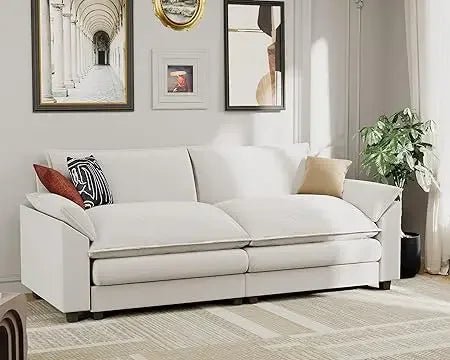 Modular Oversized Sectional Sofa Couch, Modern Wide Arm L-Shaped Couch, Sleeper Sofa
