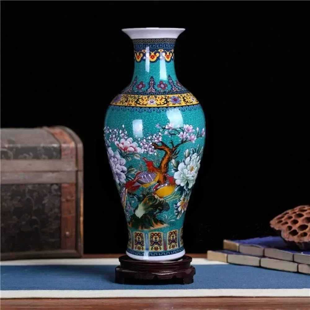 Vase Large Fishtail Ceramic Floor Vase Home Decorations Decor Garden Free Shipping