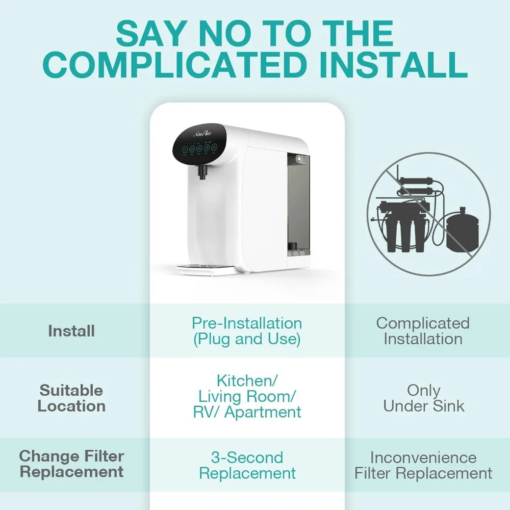 Countertop Reverse Osmosis Water Filter,  Purifier