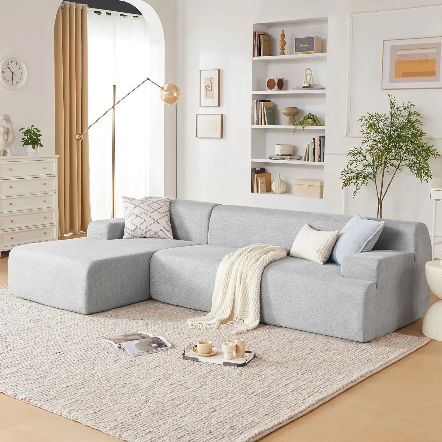 Modular Sectional Sofa, Modern Couch Sponge Sectional Sofa Couch for Living Room-Shape Couches for Living Room