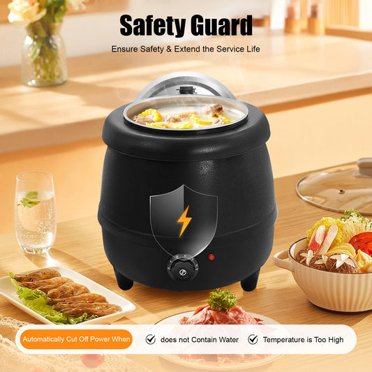 Adjustment, New Commercial 10 Liter Electric Soup Kettle Warmer Restaurant Stock Pot