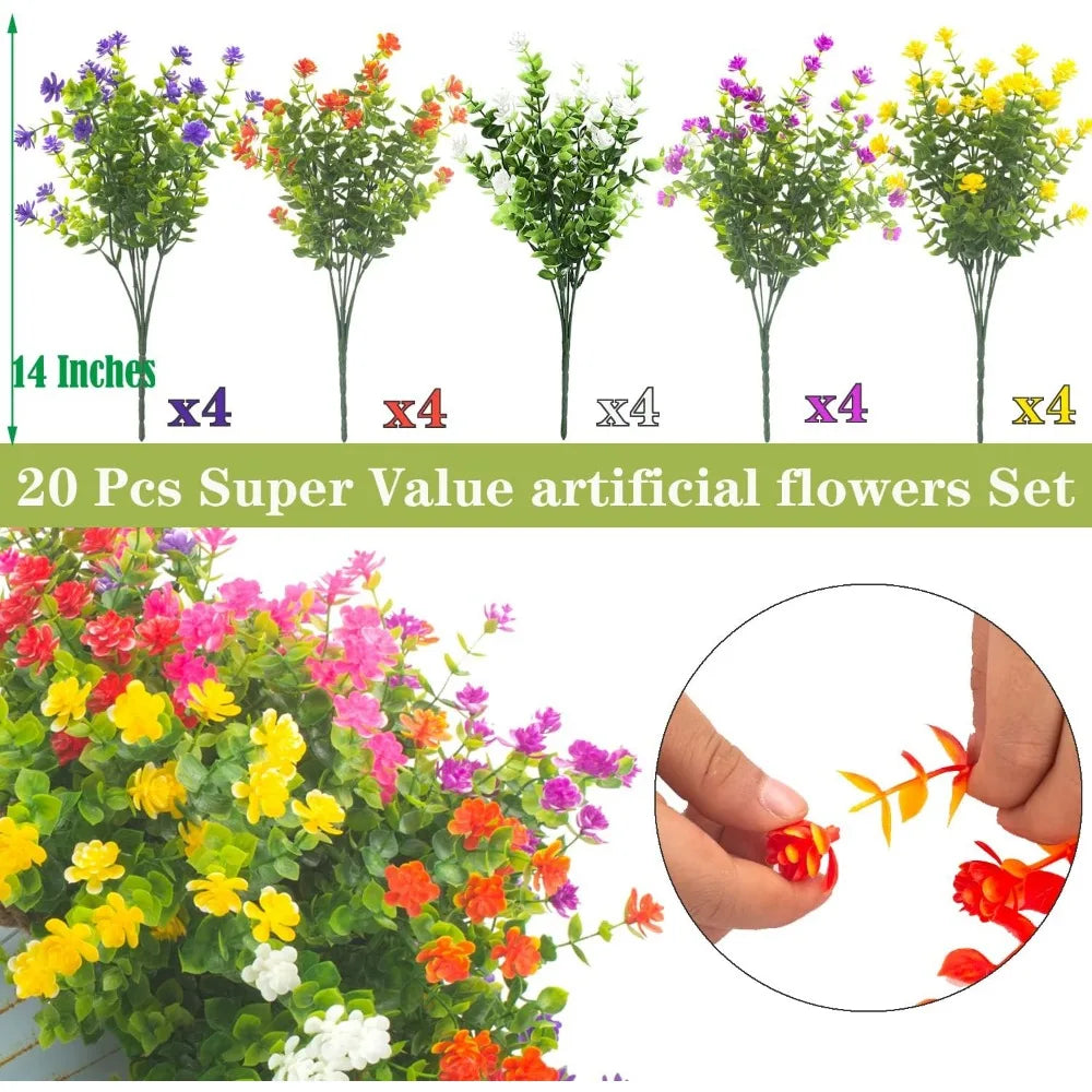 Artificial Flowers for Decoration Room Decor Supplies Home Garden