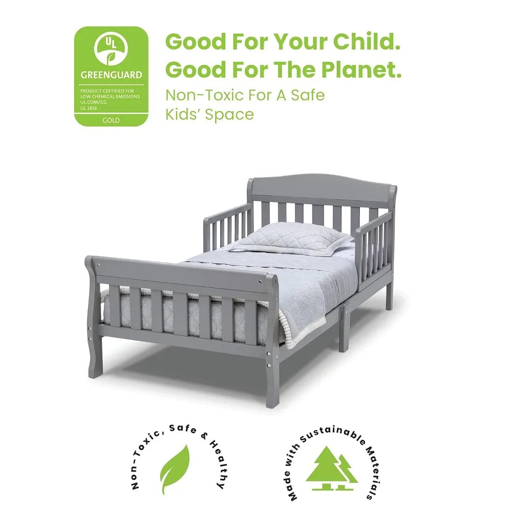 Canton Toddler Bed, Greenguard Gold Certified, Grey